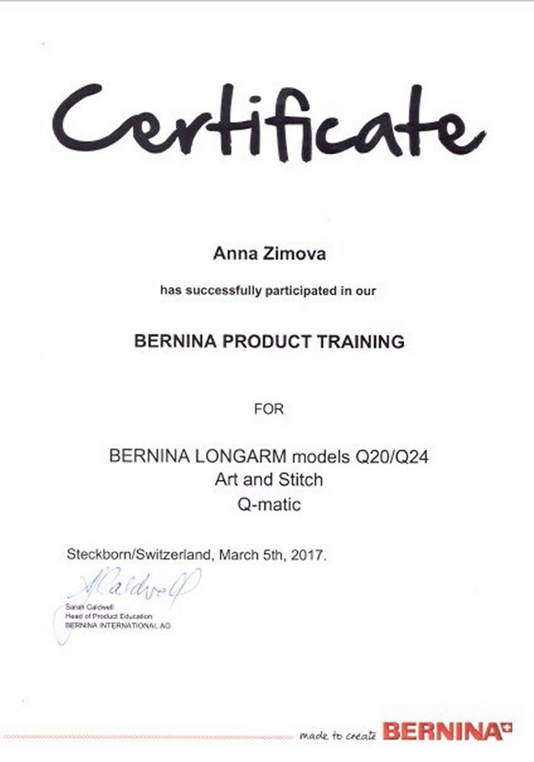 Certifikat-Bernina-Qmatic-art-stitch